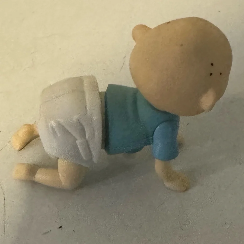 Vintage Rugrats Wind up Tommy Pickles Crawling Baby 1998 Fully functioinal